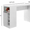 Desayunador con puertas y reparticiones Blanco TX - Mesas de living, Uruguay | Que Sal Muebleria, vista 4 de 4