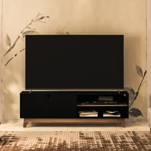 Rack Columbus en Negro - Aparadores y recibidores, Uruguay | RM Muebles y Deco
