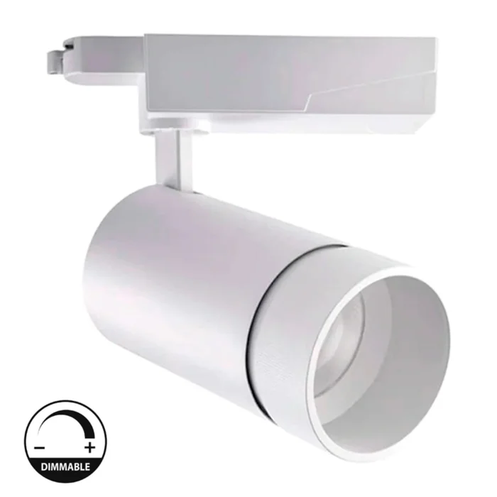 Track Light LED Zoom Blanco Dimerizable 20W Luz Cálida en Blanco - Lámparas colgantes, Uruguay | Serlux