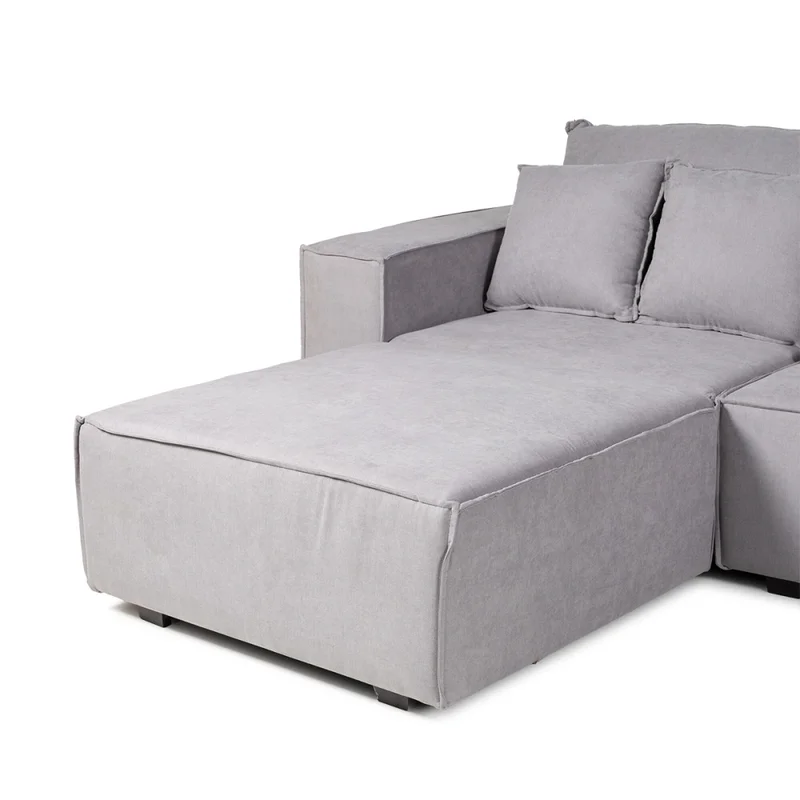 Sofá Modular Maia (4 módulos) - Tela Microfibra - 12074 (Ceniza) en Gris - Sillones y sofás, Uruguay | Nyr, vista 4