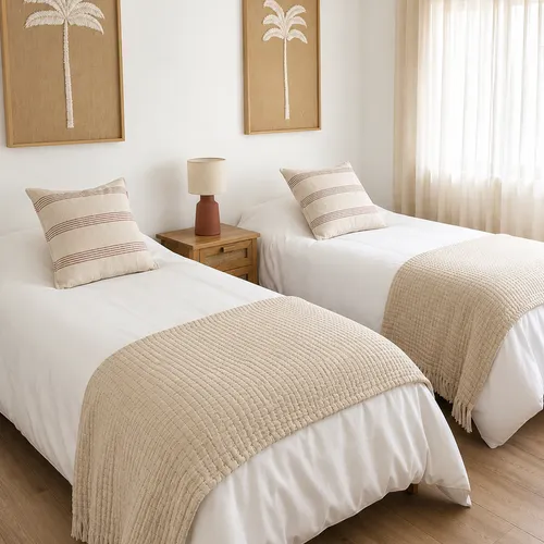 Almohadon Tierra Multi Raya - Textiles, Uruguay | Decilo con Alma