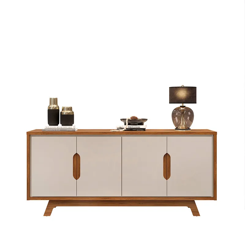 Aparador 4 Puertas en MDF - Denver - Beige en Beige - Muebles para TV, Uruguay | Ecowood
