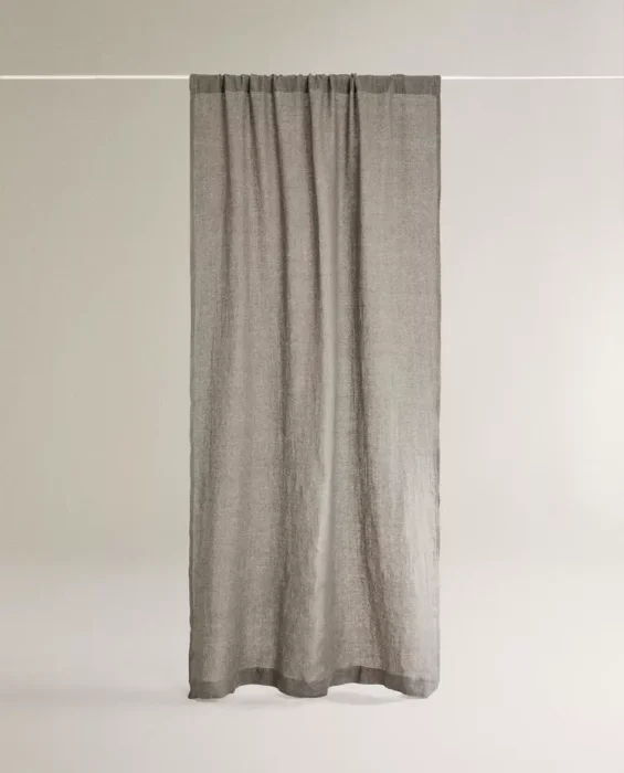 CORTINA LINO OPACIDAD MEDIA - Textiles, Uruguay | Zara Home, vista 2
