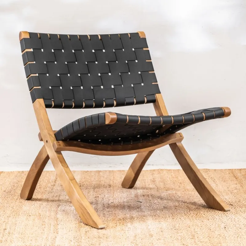 Butaca Tibet Teak en Negro - Butacas, banquetas y puffs, Uruguay | Aihaus