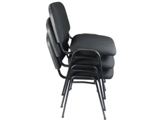 Silla tapizada cuero para sala de espera - Escritorios y sillas de escritorio, Uruguay | Que Sal Muebleria