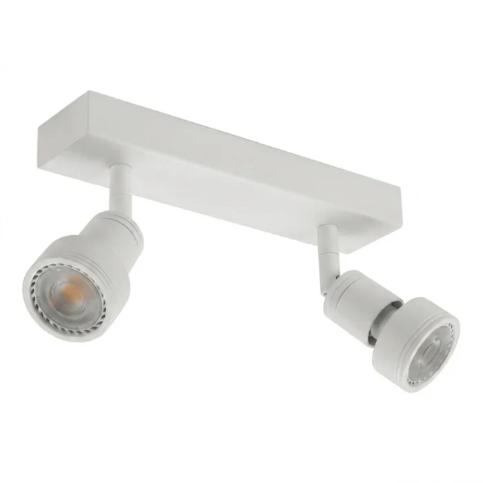 Lámpara Niza Doble Orientable Blanca en Blanco - Lámparas colgantes, Uruguay | Serlux