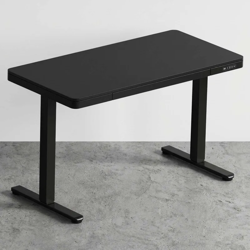 Escritorio Regulable Metal-y-mdf Negro Ascend en Negro - Escritorios y sillas de escritorio, Uruguay | Divino