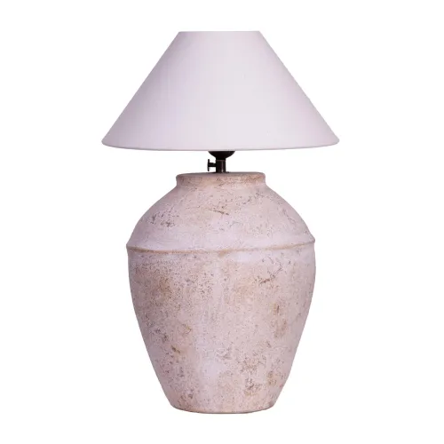 Lámpara De Mesa Vase I Ceramica Natural-beige Beige en Beige - Lámparas de mesa, Uruguay | Divino