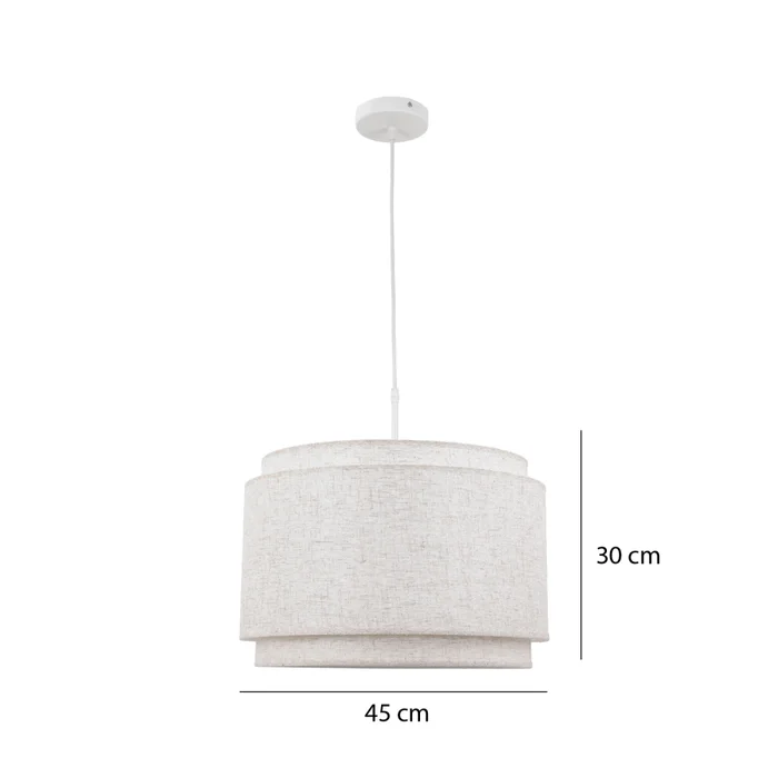 Luminaria Colgante Blitz ø 45 cm en Blanco - Lámparas colgantes, Uruguay | Serlux, vista 7