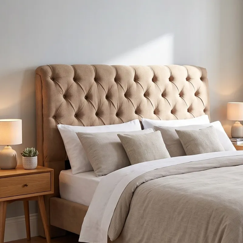 Respaldo Paris - King en Beige - Respaldos de cama, Uruguay | Rústico Hogar