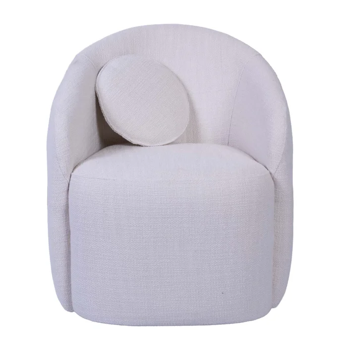 Butaca Giratoria Tela Natural-beige Paris Natural en Beige - Sillones y sofás, Uruguay | Divino, vista 2
