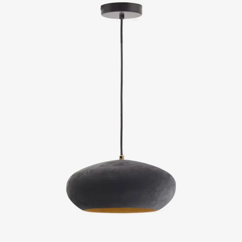 Lámpara de techo Inda de metal con acabado - blanco Ø 30 cm en Negro - Lámparas colgantes, Uruguay | Kavehome