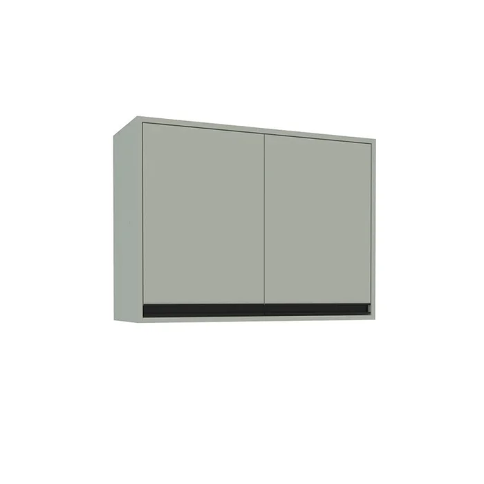 Aereo Modular Alto 2 Puertas Con Estante Mdp en Gris - Muebles, Uruguay | Soy Hogar