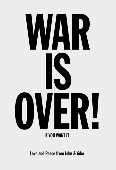 War is over en Blanco - Láminas, Uruguay | Mara Estudio