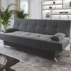 Sofa Cama Living Sillon Reclinable Microfibra Eros Gris - Sillones y sofás, Uruguay | Lais Muebles, vista 3 de 3