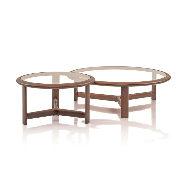 Mesa Ratona Madera-y-vidrio Marron Donatella M Cacao en Marrón - Mesas de living, Uruguay | Divino, vista 3