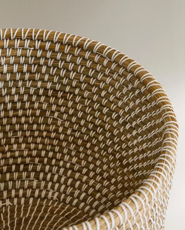 CESTA REDONDA TAPA en Madera natural - Canastos, Uruguay | Zara Home, vista 4