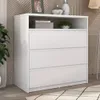 Cómoda 3 Cajones - Línea Clara - Blanco en Blanco - Cómodas, Uruguay | Ecowood, vista 1 de 4
