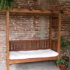 PERGOLA CON ASIENTO en Madera natural - Muebles para el exterior, Uruguay | Fundamento Muebles, vista 1 de 4