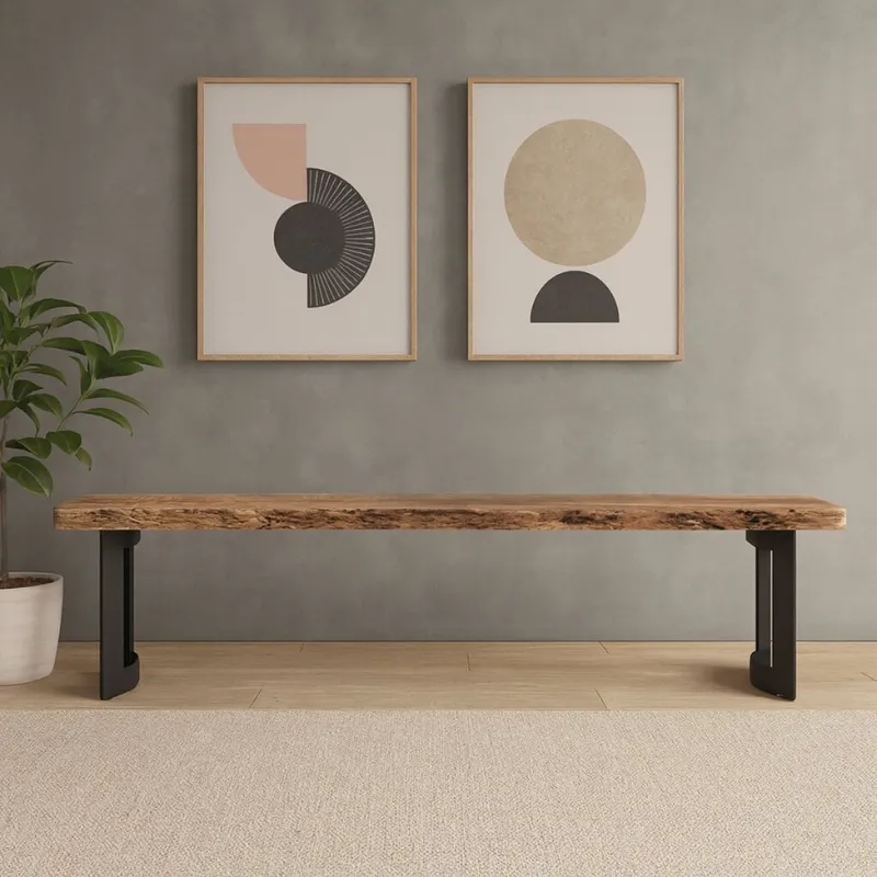 Banco BENT Natural en Madera natural - Butacas, banquetas y puffs, Uruguay | Viasono