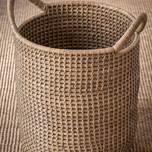 CESTO/MACETERO NUDE - RATTAN en Madera natural - Canastos, Uruguay | La Iberica