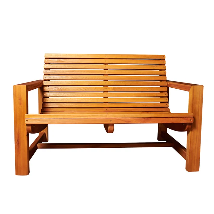 Sillón curvo 2 cuerpos exterior — Serra Amoblamientos en Madera natural - Muebles para el exterior, Uruguay | Serra Amoblamientos, vista 2