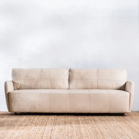 Sillón Cuero Teruel 3 Cuerpos Duna - Sillones y sofás, Uruguay | Aihaus