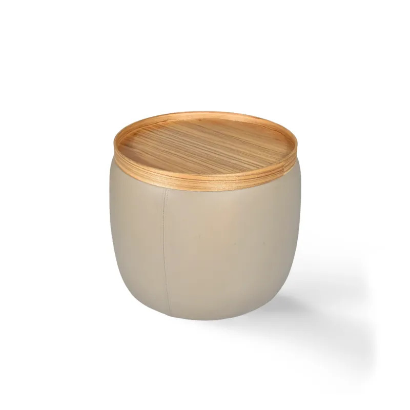 Puff Eva en Beige - Decoración, Uruguay | Furest