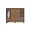 Comoda Cajonera Dormitorio 4 Cajones 2 Puertas en JATOBA GRAFITO - Respaldos de cama, Uruguay | Soy Hogar, vista 4 de 8