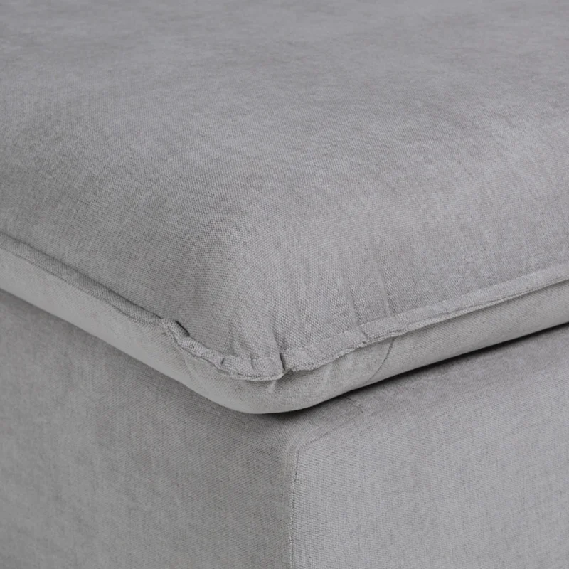 Rinconera Atualitta - Tela Microfibra - Chaise Derecho - TC1009 (Plata) en Gris, Uruguay | NYR, vista 3