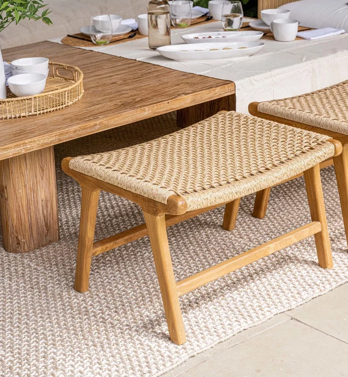 BANQUITO POSAPIES PARIS NATURAL en Madera natural - Butacas, banquetas y puffs, Uruguay | Masinfinito Casa, vista 2