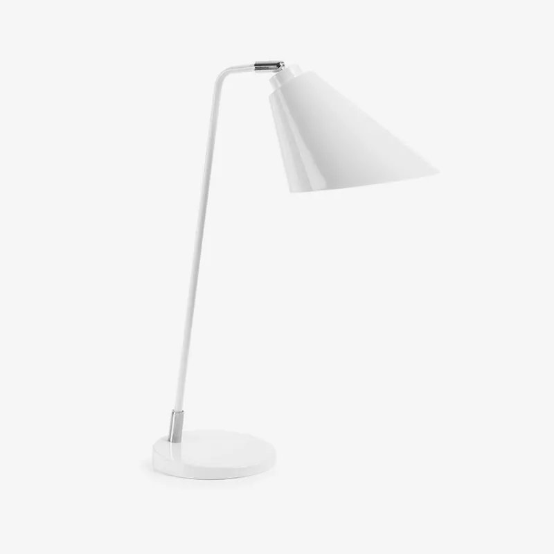 Lámpara de mesa Tipir de acero con acabado blanco - blanco en Blanco - Lámparas de mesa, Uruguay | Kavehome