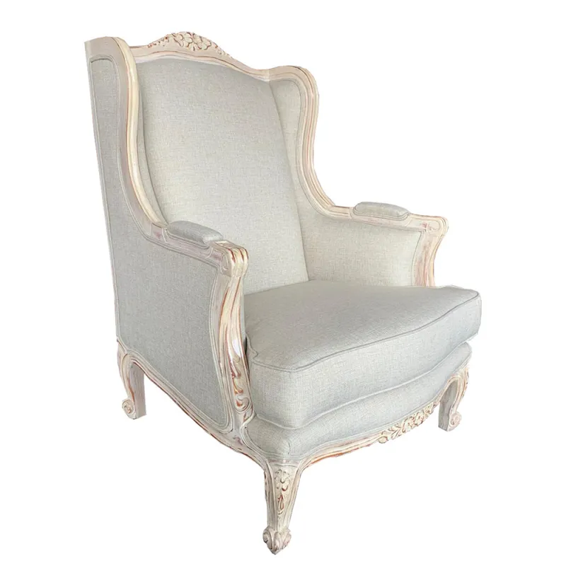 Bergere Esculturada en Beige - Butacas, banquetas y puffs, Uruguay | Fábrica Italiana