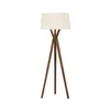 Luminaria de pie pantalla natural y madera E27 147cm en Blanco - Lámparas de pie, Uruguay | Iluminica, vista 2 de 6