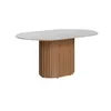 Mesa de Comedor Ovalo - Línea Nevada - Blanco en Blanco - Mesas de comedor, Uruguay | Ecowood, vista 1 de 2
