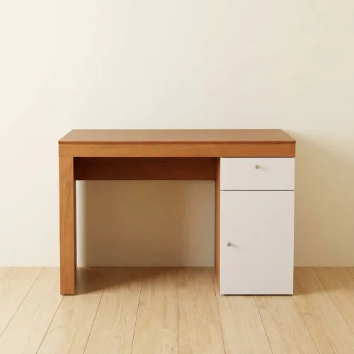 Escritorio Mdf-y-mdp Natural-beige Iris en Beige - Escritorios y sillas de escritorio, Uruguay | Divino