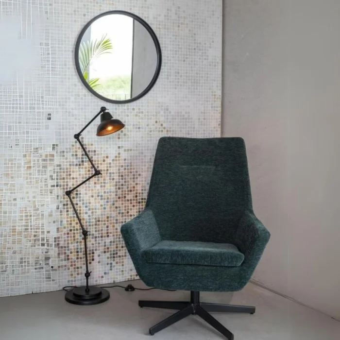 ESPEJO MATZ NEGRO CIRCULAR en Negro SKU - Decoración, Uruguay | Viasono