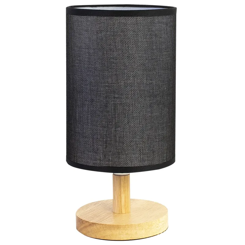 Lámpara Madera Negro De Mesa en Negro - Lámparas de mesa, Uruguay | Divino