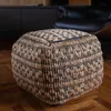 Puff almohadón de piso tejido de yute 40cm - Butacas, banquetas y puffs, Uruguay | Buho Store, vista 5 de 7