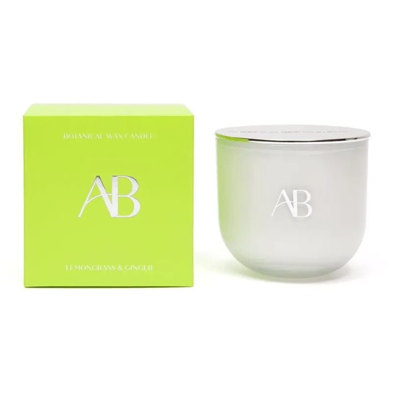 VELA AROMATICA 340G LEMONGRASS/GINGER BLANCO en Blanco - Velas y Portavelas, Uruguay | Koz