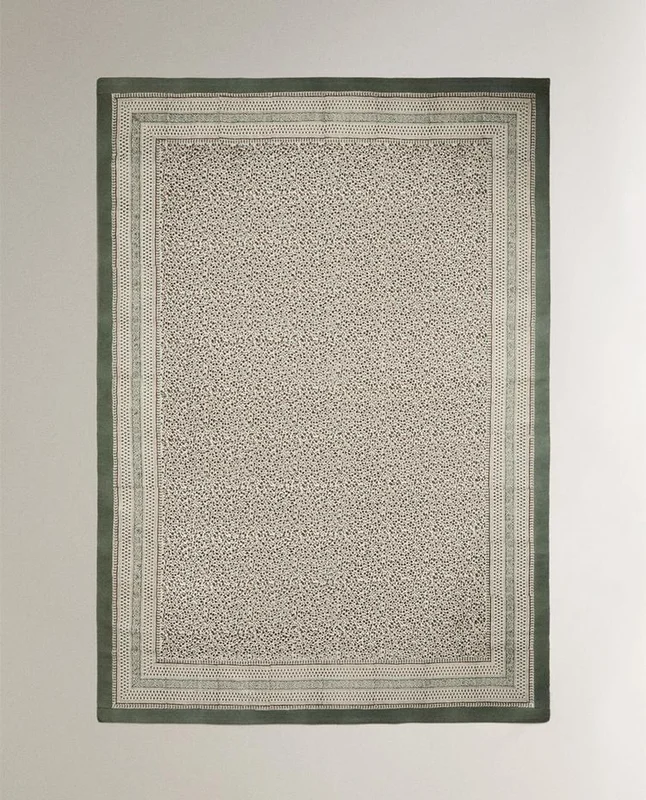 ALFOMBRA ALGODÓN ESTAMPADO BLOCK PRINT - Alfombras, Uruguay | Zara Home, vista 3