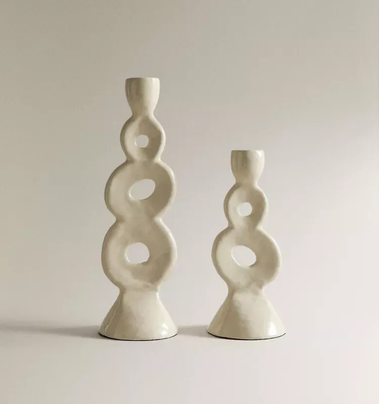 CANDELABRO ALUMINIO en Negro - Velas y Portavelas, Uruguay | Zara Home