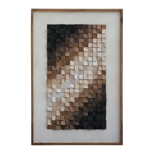 Cuadro Madera Natural-beige Fe8183 en Blanco - Decoración de pared, Uruguay | Divino