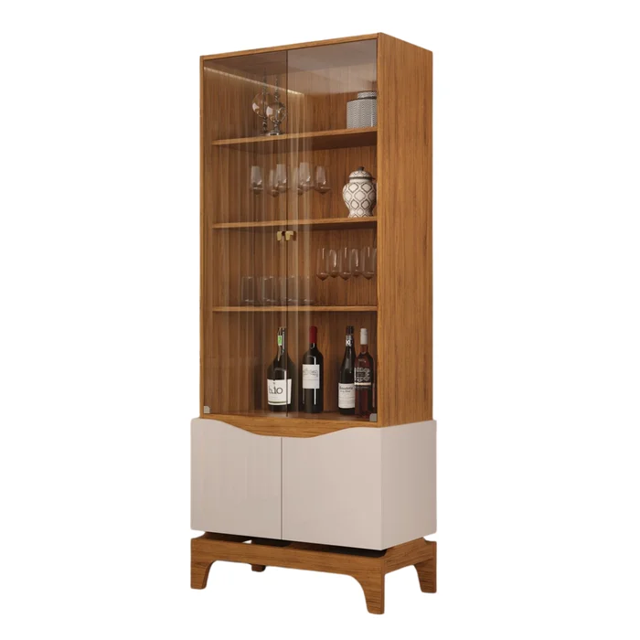 Cristalero Nice - Moderna Hogar en Off-white - Muebles para TV, Uruguay | Moderna Hogar, vista 2