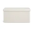 Puf NYSTED 76x38 con almacenaje felpa blanco en Blanco - Butacas, banquetas y puffs, Uruguay | JYSK, vista 2 de 5