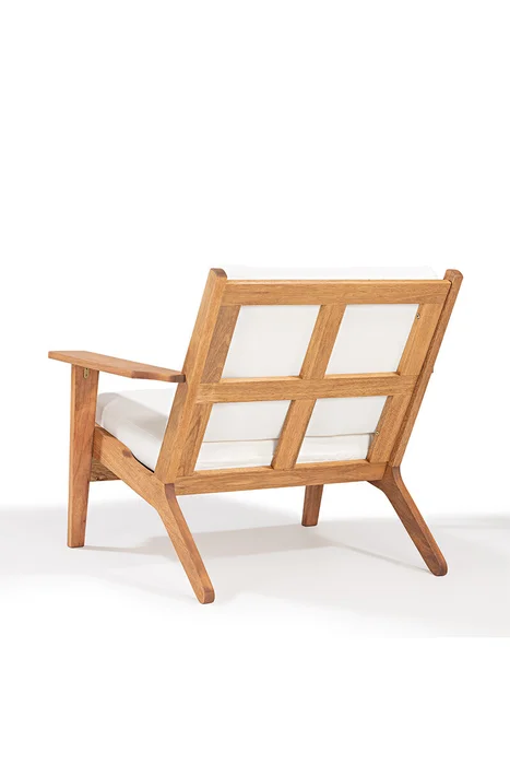 POLTRONA LOTUS ACQUABLOCK CRUDO 93x87x86CM JATOBA en Madera natural - Muebles para el exterior, Uruguay | Vinibel, vista 4