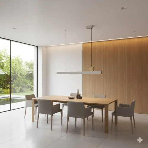 Lineal de Suspender Led DIMERIZABLE 118cm 40W en Gris - Lámparas colgantes, Uruguay | Iluminica