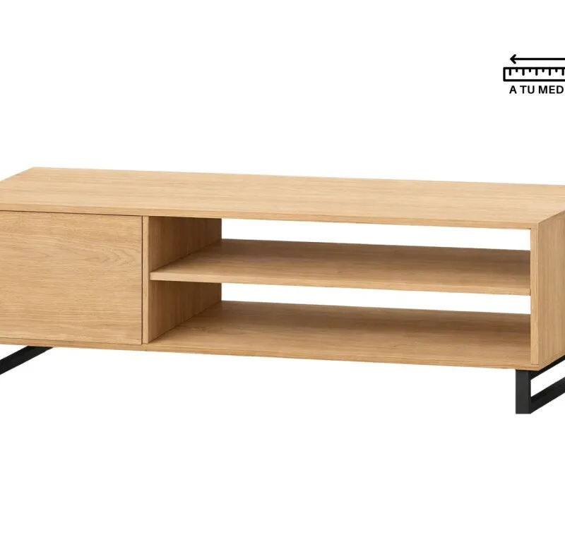 Rack AMBAY 1.35m en Madera natural - Muebles para TV, Uruguay | Finkel