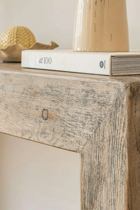 MESA DE ARRIMO / CONSOLA TAURET GRIS - 1.80 MTS en Madera natural - Bibliotecas, Uruguay | La Iberica, vista 5