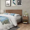 Respaldo de Sommier C/ 2 Mesas de Luz - MDP - DAKAR en Marrón - Dormitorio, Uruguay | Mulata, vista 1 de 6